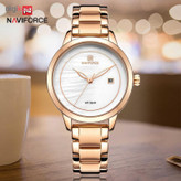 ساعت مچی عقربه ای زنانه نیوی فورس مدل NF5008-RGW