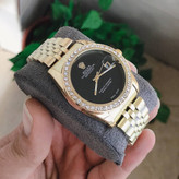 ساعت مردانه مارک ROLEX تاریخدار صفحه مشکی و سفید کد34765