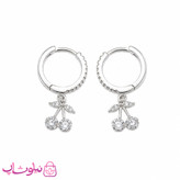 گوشواره زنانه نقره وارداتی عیار 925 مدل گیلاس وزن 2/670 گرم