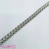 دستبند ژوپینگ طرح رولکس نقره ای طول 19.5 سانت کد 1099