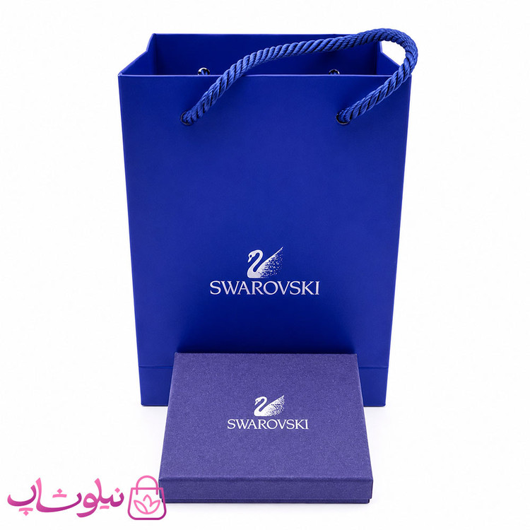 گردنبند نقره سواروسکی دخترانه ظریف مدل اشک وزن 1/900 گرم کد 1700