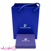گردنبند زنانه نقره سواروسکی با کریستال آبی کد 1700